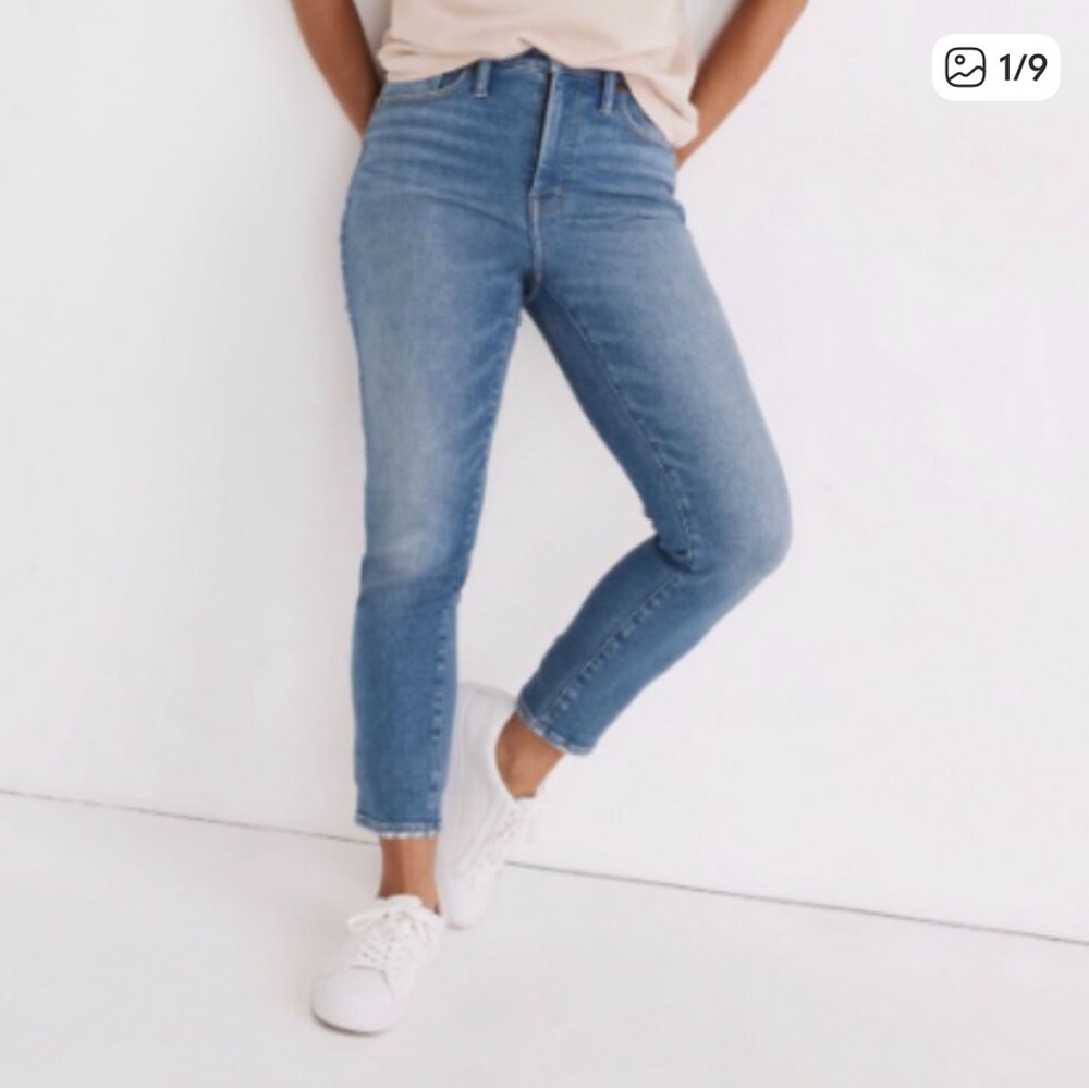 Madewell Stovepipe Jeans in Medium Indigo Wash - Size 26